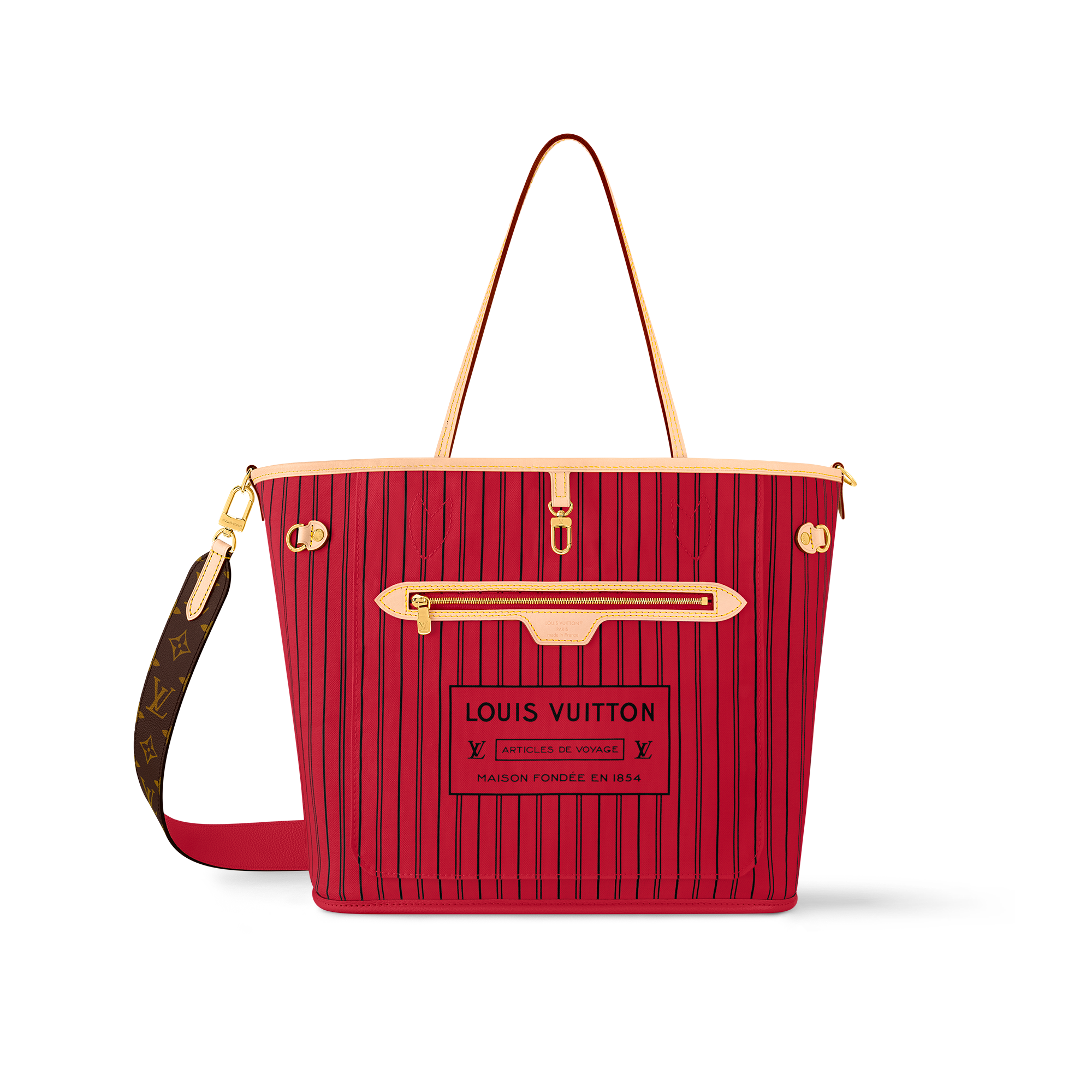 Louis vuitton purse with red sides online